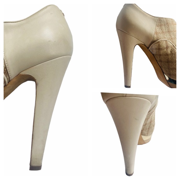 CHANEL Round Toe Lace-Up Platform Bootie Size 39 - Picture 9 of 16